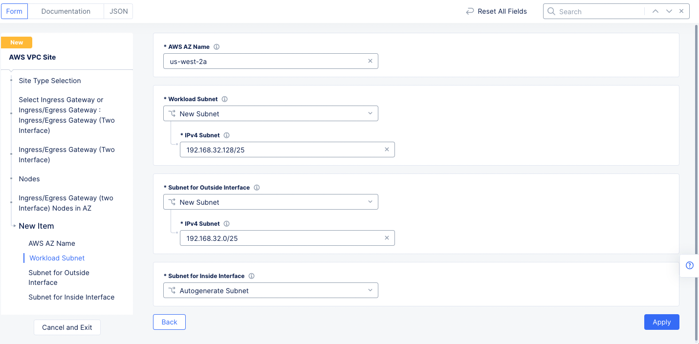 Figure: Two Interface Node Configuration