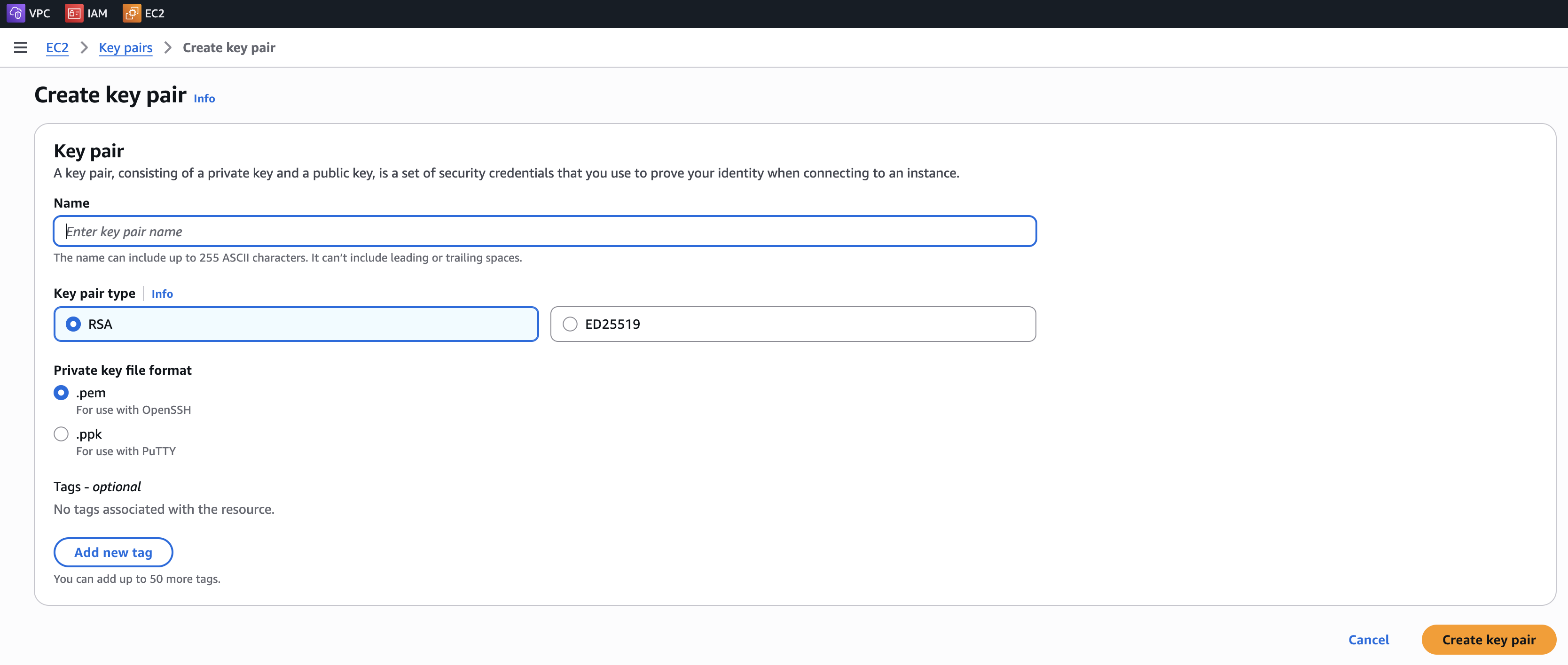Figure: Create SSH Key