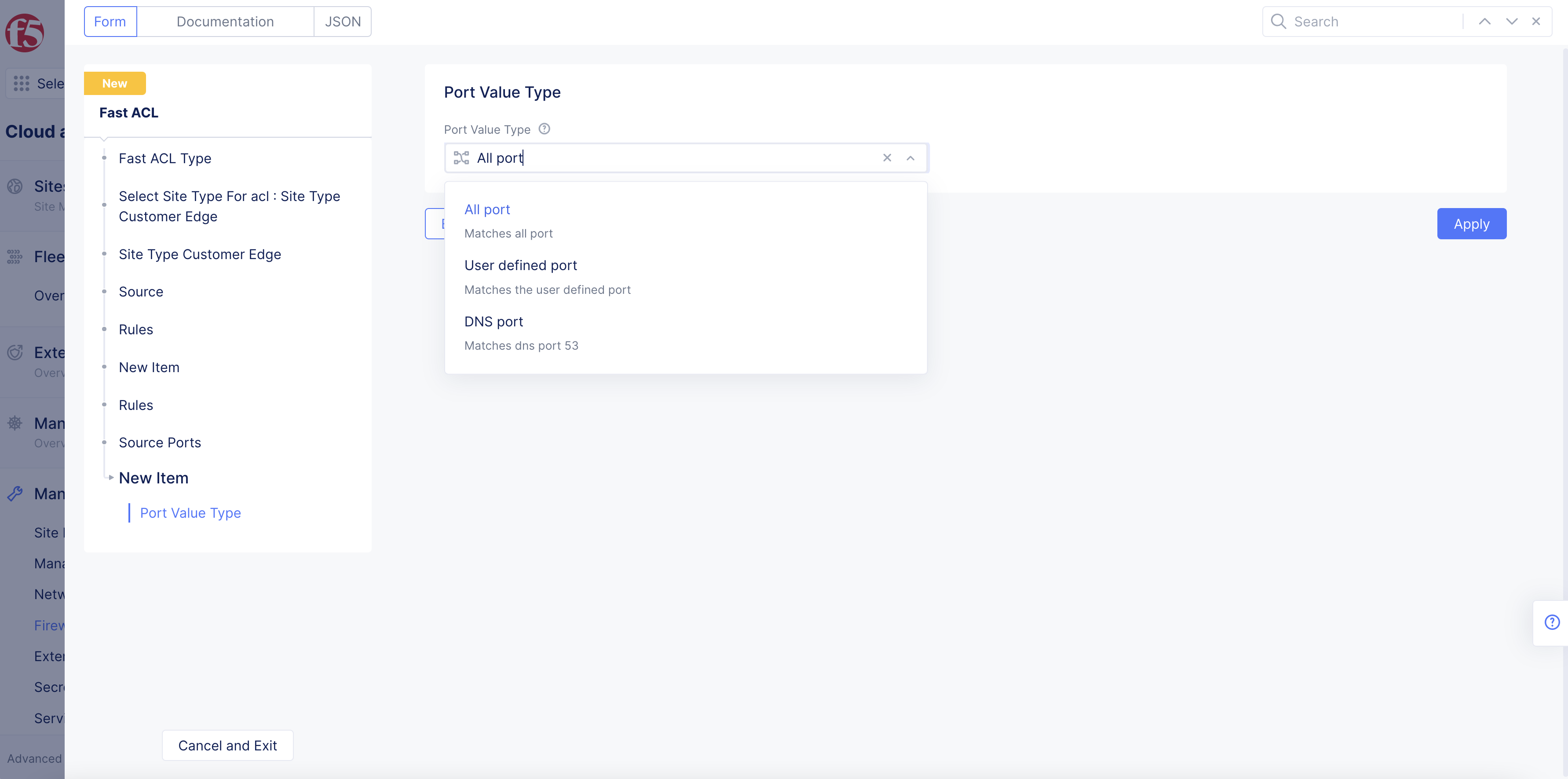 Figure: Fast ACL Source Ports
